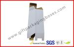 E Flute Custom Cup Corrugated Paper Box , White / Brown Carton Packing Boxes in