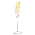 200ml Champagne Festival Glass , Christmas Wine Glasses With Stem Feather