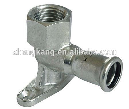 Female Elbow Carbon Steel Threaded Pipe Fittings Customized Size Equal Shape