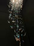 Luxury Artistic Butterfly Glass Ceiling Light Chandeliers For Hotel Villa