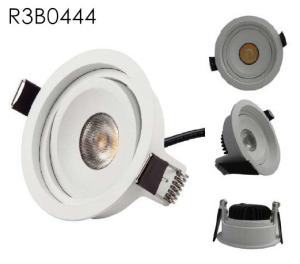 Wholesale Mini 7W Tiltable 2700K Warm White LED Recessed Downlight COB 560LM Aluminum Cut out 85mm/R3B0444 from china suppliers