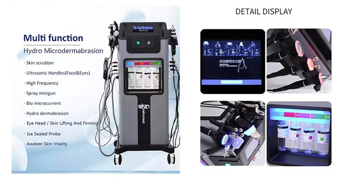 Vertical Multifunctional 8in1 Hydro Oxygen Machine H2O2 Skin Care Deep Cleaning