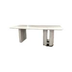 Modern Restaurant Rectangle Marble Top Table Luxury Dining Room Furniture
