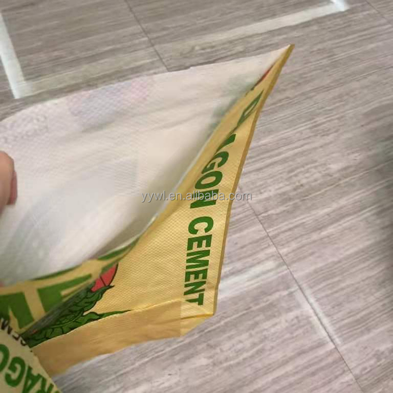 20kg 25kg Plastic PP Woven Block Bottom Valve Cement Bag PP Valve Square Bottom Valve Bag