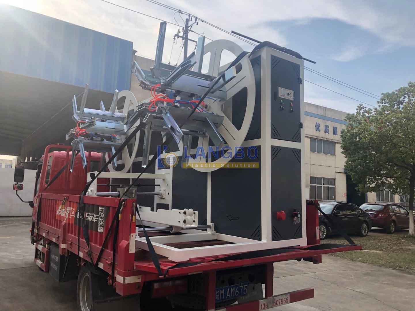 Automatic PE Pipe Coiler for Smooth Plastic Pipes with Auto Roll Changing