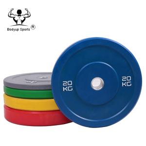Wholesale Pure Rubber Barbell Weight Plates , Crossfit Bumper Plates For Competition from china suppliers