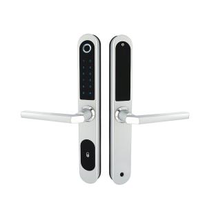 Wholesale Intelligent Wifi Smart Home Fingerprint Card Biometric Glass Door Lock 4pcs AA batteries from china suppliers