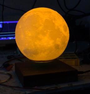 Wholesale square wooden base magnetic floating levitate bottom moon bulb lamp 6inch from china suppliers