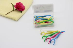 Wholesale 16 Pcs Pack Dental Floss Picks Toothpicks , Stick Oral Clean Care Flosser Sword from china suppliers