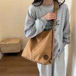 CANVAS TOTE BAG STREET FASHION LARGE CAPACITY SHOULDER BAG MEN'S AND WOMEN'S