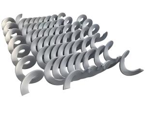 Wholesale Shaftless Continuous Cold-Rolled Stainless Steel Spiral Blade Conveyor With Core Bearing Assembly from china suppliers
