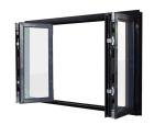 Soundproof 1.6mm Thick Panoramic Glass Windows Aluminum Hurricane Impact Windows