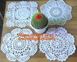 Cotton Vintage Doily Patterns Colored Crochet Doilies Placemats for Wedding