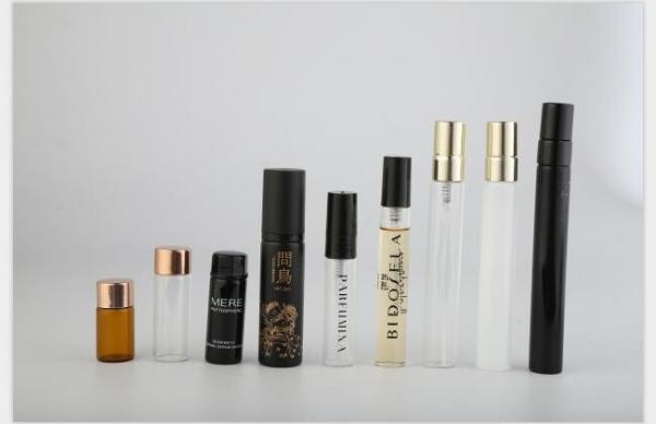 Quality Reusable Glass Vials Glass Perfume Spray Bottle For Essential Oils / Perfume Bottle Various Color for sale