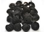 Unprocessed 6A+ Virgin Malaysian Hair Body Wave Natural Black