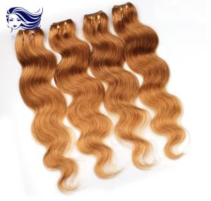 Wholesale Colorful Human Hair Extensions For Girls , Colored Real Hair Extensions from china suppliers