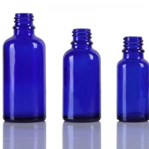 Wholesale 1 Inch 0.05mm Blue Glass Eye Dropper Bottles For Cosmetic Packaging from china suppliers