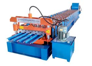 Wholesale Hydraulic System Roofing Sheet Roll Forming Machine With Cr12 Full Hard Cutter from china suppliers