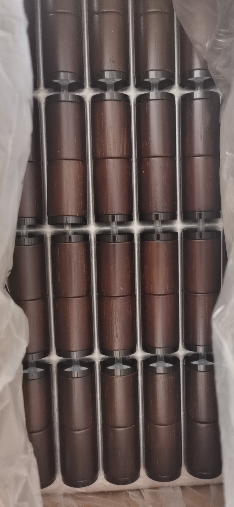 Collar Material AS Senior PAK Custom 15ml 30ml 50ml 80ml 100ml 120ml Serum Round Cylinder Cosmetic Wooden Bamboo Cream Airless Pump Bottle