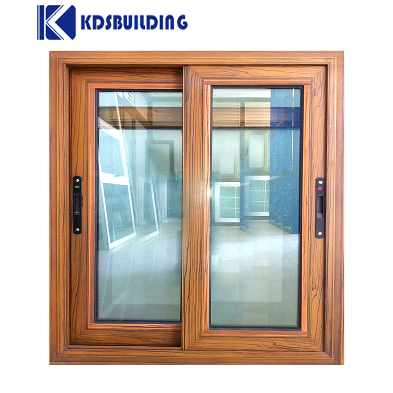 Modern Design Double Leaf Aluminium Sliding Window Models With Mosquito Net For Residential