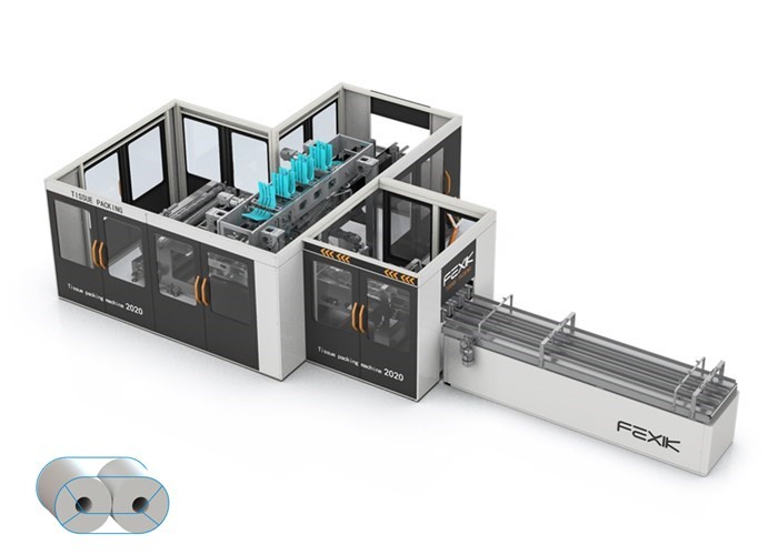 200packs/Min Tissue Paper Packing Machine , LDPE Wrapping Toilet Paper Equipment