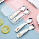 Kitchen Flatware Sets 304 Stainless Steel Cutlery Sets Food Grade Cartoon Spoon
