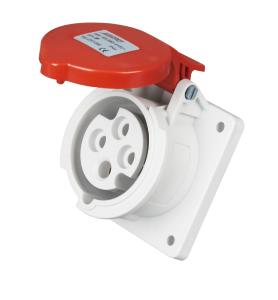 Wholesale Panel Mounted 4 Poles Industrial Receptacle , IEC 60309 2 Industrial Plug from china suppliers