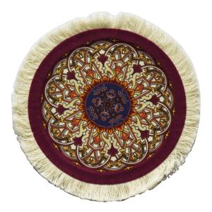Wholesale CM-008 Natural Rubber Round Coasters Cloth Mat Drink Mats Coasterrug from china suppliers