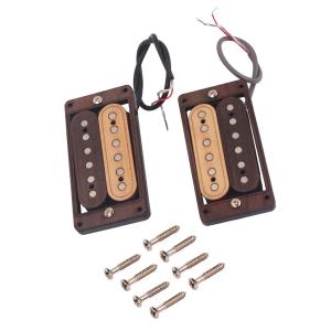 Wholesale ST FD SG Style Guitar Alnico 5 Humbucker Pickup Set Dual Coil Rosewood from china suppliers