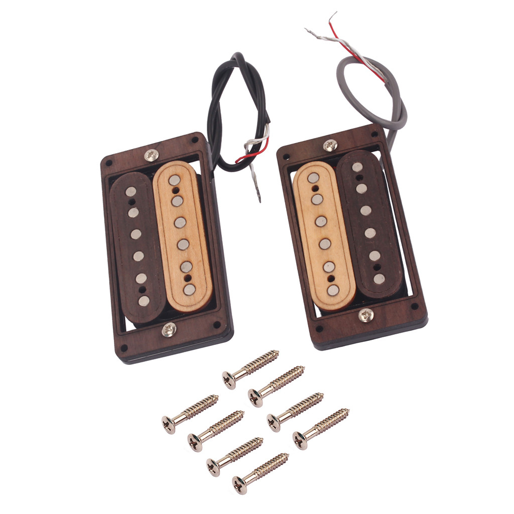 ST FD SG Style Guitar Alnico 5 Humbucker Pickup Set Dual Coil Rosewood