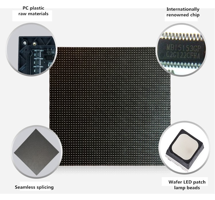 Large Full Color Outdoor Led Display Video Screens Stage 250x250mm