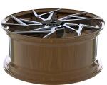 Staggered 2 Piece Forged Rims Wheels Barrel Bronze Center Gun Metal For Alfa