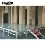Aluminum Glass Stage Acrylic Wedding Decor Event Transparent Outdoor Portable