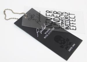 Wholesale Eco Friendly Custom Clothing Labels Paper Company Tags For Clothing With Ball Chain from china suppliers