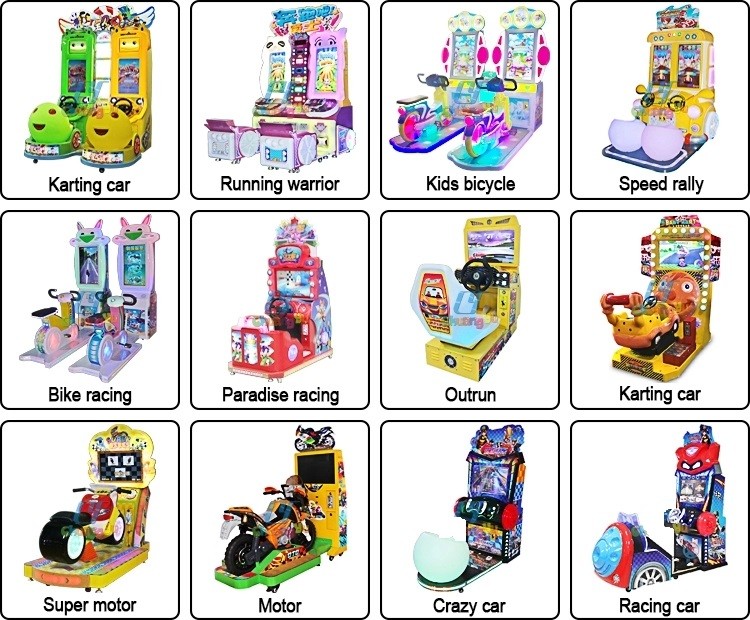 275 W Racing Arcade Machine , Amusement Coin Operated Crazy Car Driving Simulator