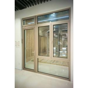 Wholesale KDSBuilding High Quality Double Tempered Glass Aluminum Toilet Casment Single Swing Door For House from china suppliers