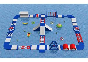 Wholesale Outdoor Water Park Obstacle Course , 0.9mm Pvc Tarpaulin Kids Inflatable Playground from china suppliers
