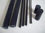 100mm Width Black Rods / PTFE Rod For Chemical , Self Lubricating