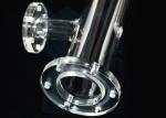 Solar Reactor Fused Quartz Glass Tube Heat Resistant With Flange