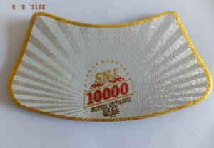Wholesale Printed aluminium foil beer neck label Embossed Printed Beer Bottle Foil Labels for packing printing self adhesive alumi from china suppliers