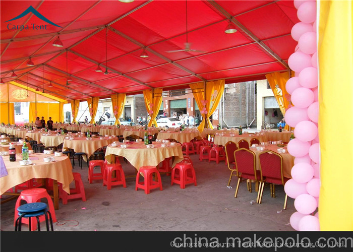 Red Aluminum 20x40 Party Tent Outdoor Wedding Tents Roof Linings Curtains
