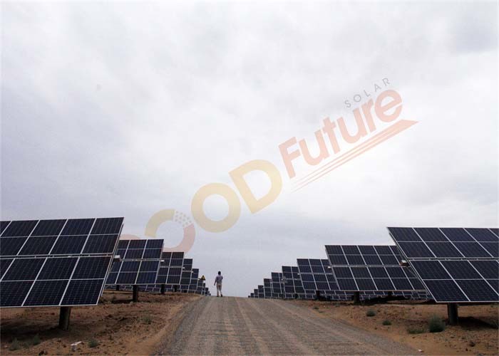PV 1 Axis Horizontal Single Axis Tracker 5MW Fully Compatible