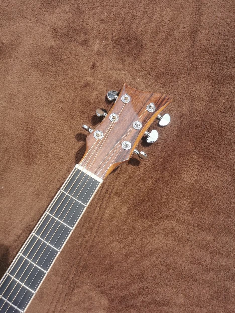 Custom 40 Inch GA Body All Solid Spruce Wood Acoustic Guitar