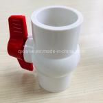 Water Irrigation PVC DIN ANSI Plastic Compact Ball Valve Channel Straight