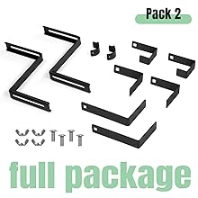 Heavy Duty Iron Flower Box Wall Mounting Hooks for Universal Window Box Brackets