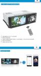 Professional 1 Din Car Stereo With Backup Camera Media Player Mp5