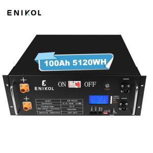 Wholesale 24V 200Ah Lithium Iron Battery Pack Rack Mounted Solar Lifepo4 48V 100ah Battery from china suppliers