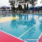UV Resistance 6mm Thickness Jogging Track Material Rubber Sport Floor