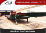Semi Low Bed Trailer Truck 4 Axles 120 Tons , Heavy Duty Utility Trailer with