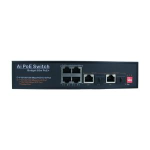 Wholesale IEEE802.3x Industrial Unmanaged POE Switch Fiber Optic POE Switch 7 Gigabit Ports from china suppliers